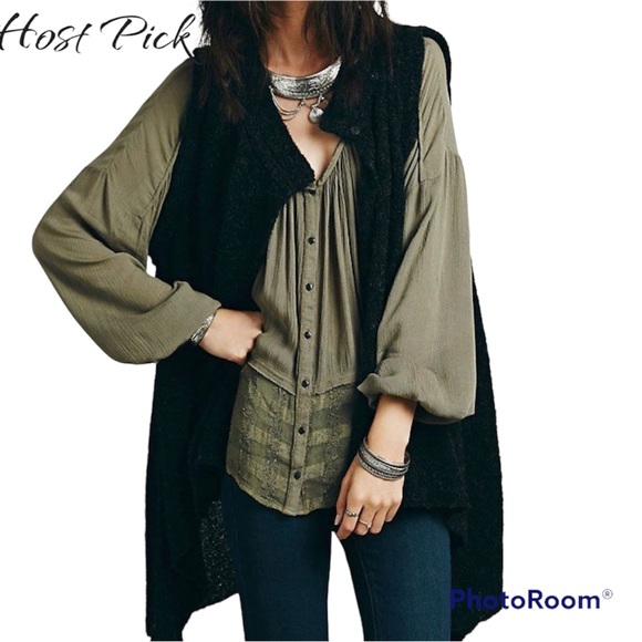 Free People Sweaters - Free People Stand and Deliver Sleeveless Cape
